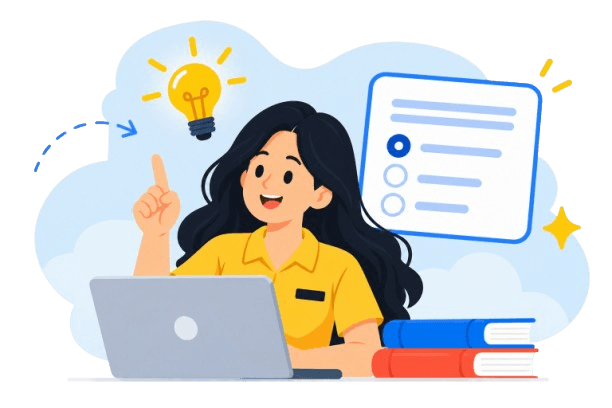 Guru menyiapkan soal latihan melalui laptop